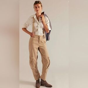 Free People We The Free Carson Slouchy Tapered Pants  - Sz 14